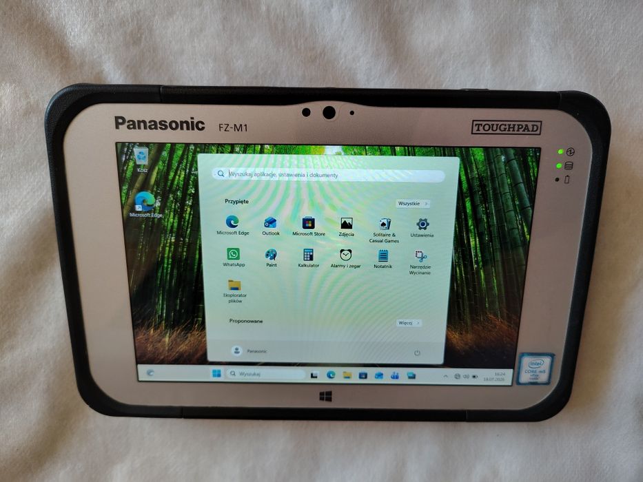 Pancerny Tablet Panasonic Toughpad FZ-M1 m5 6 gener 4GB 128SSD Windows 11