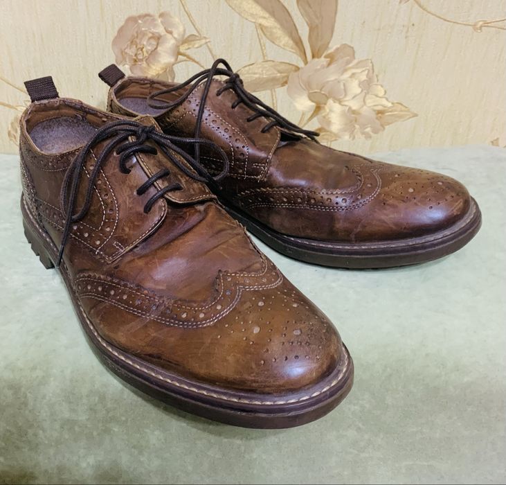 Фірмові шкіряні туфлі броги Morley 44 р. устілка 29 см.