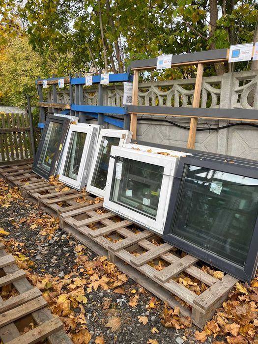 Okno PCV 40x40 100x80 Różne rozmiary- do piwnic i garaży! Wysyłka