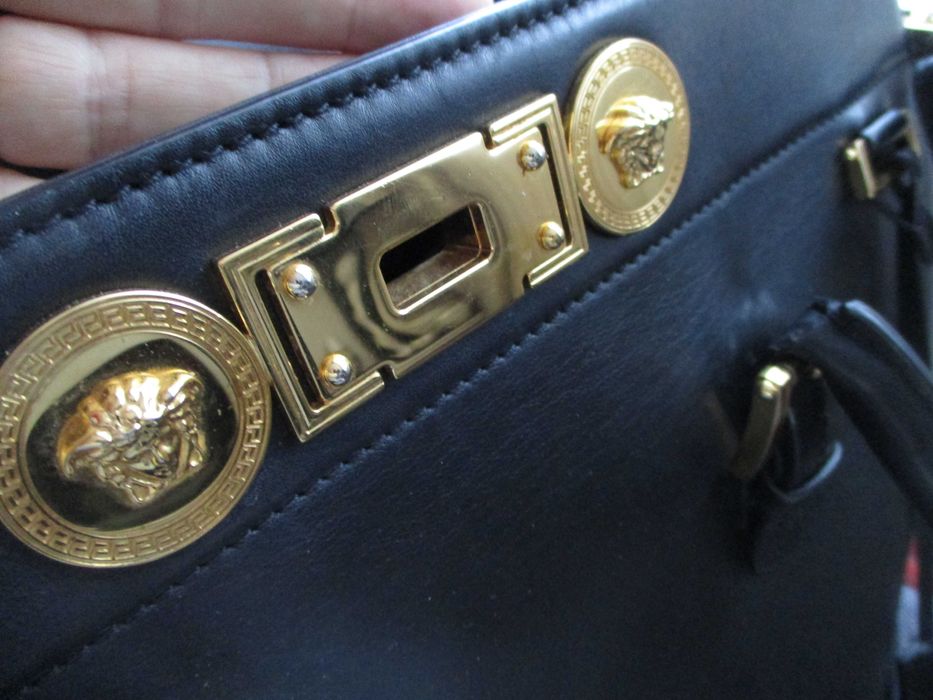 Gianni Versace duza czarna torebka