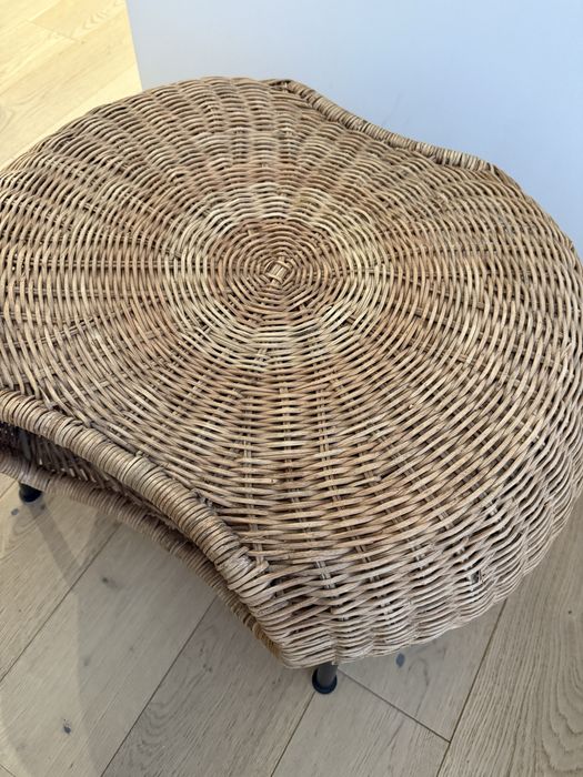 Podnóżek wiklinowy ze schowkiem Ikea