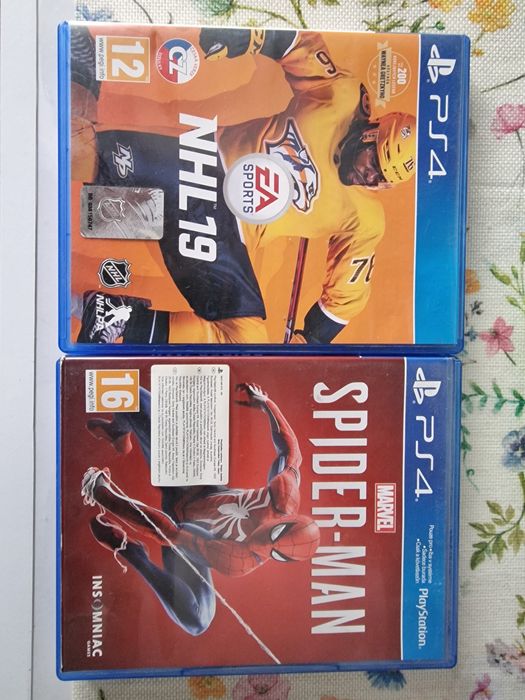 Продам гру на Ps4. Spiderman та NHL