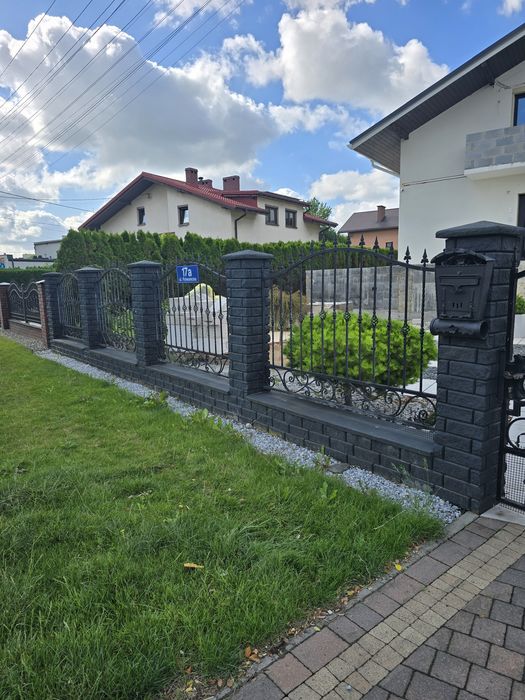 Przęsła ogrodzenia kute