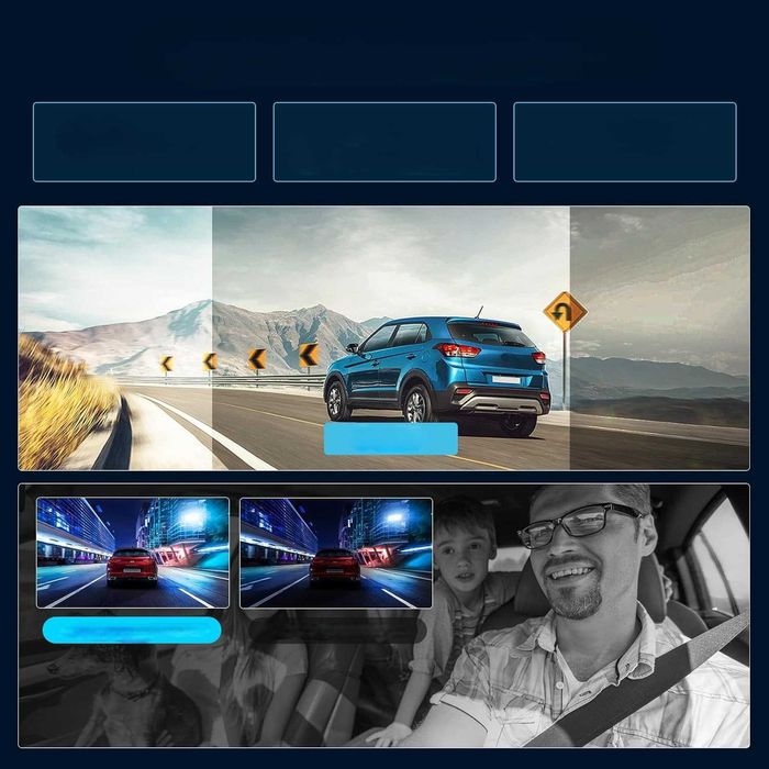 Kamera Samochodowa Wideo rejestrator 4 360° 1080P G-Sensor Noc 64GB