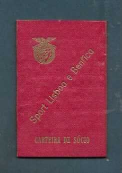 SLB - BENFICA - Carteira de sócio - antiga 1961 - desporto - futebol