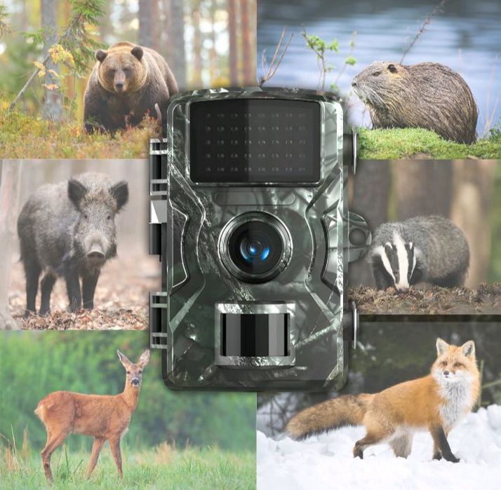 Fotopułapka kamera leśna kamuflaż GRATIS BATERIE! Nowa!