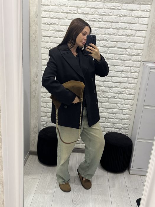 Полу пальто zara monteco з вовни хс