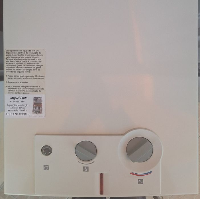 Esquentador Vulcano Inteligente Gás Garrafa 11Litros