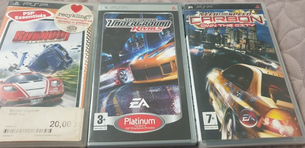 Zestaw gier PSP- wyścigi