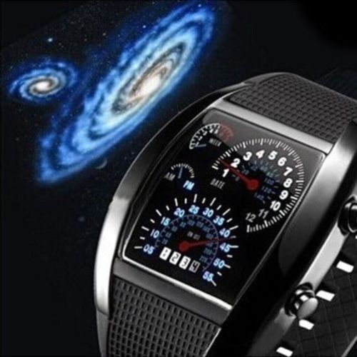 Zegarek Męski Binarny LED Formuła F1