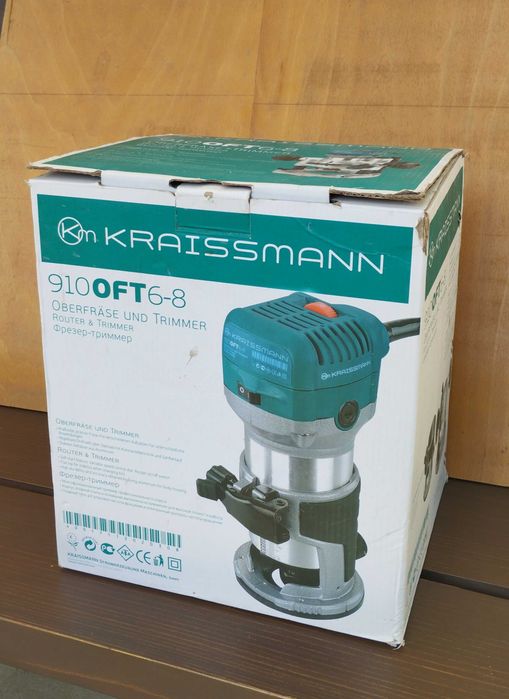 Фрезер кромочний  Kraissman 910 OFT ( дві бази )