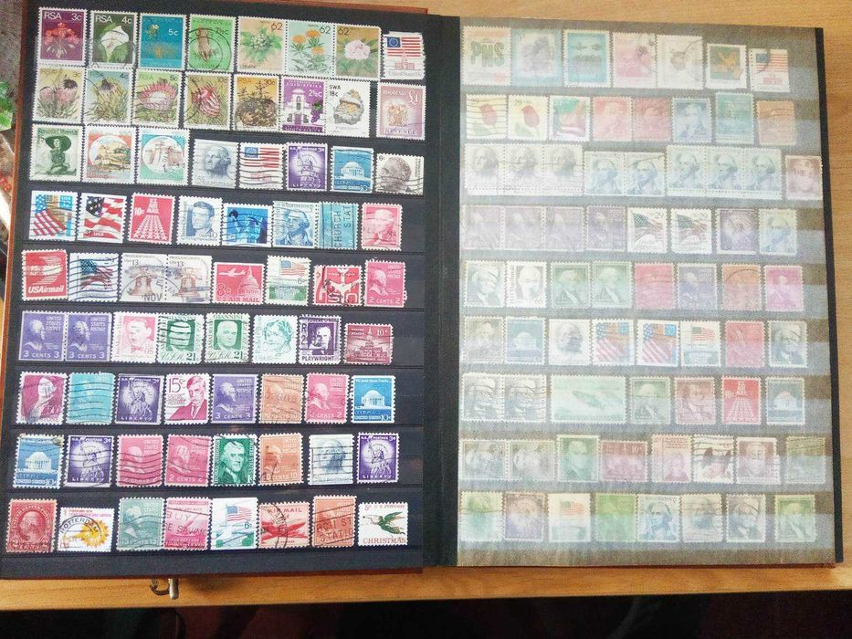 Filatelia Álbum com 32 paginas coleção de selos de vários países