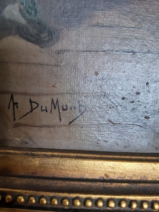 Quadro antigo com moldura