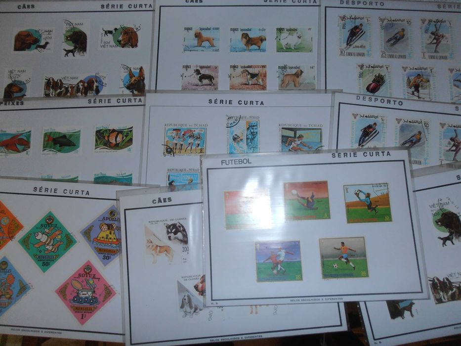 filatelia- 86 séries completas, todo o mundo e todas as temáticas