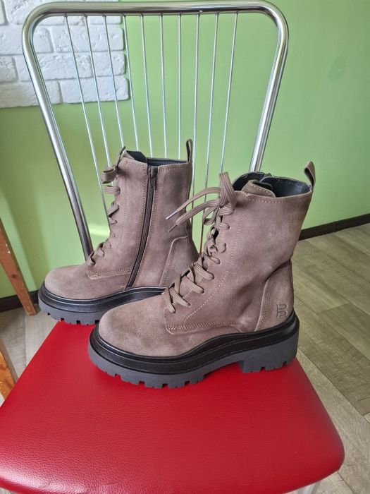 Ботинки брендовые BUGATTI жiночi,замша