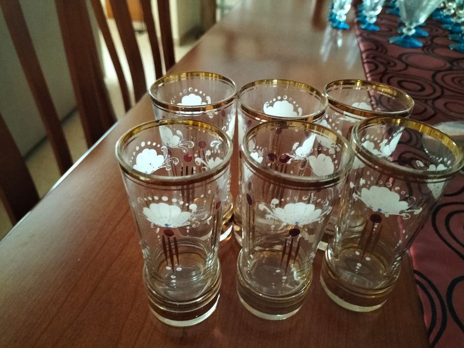 Copos cristal vintage