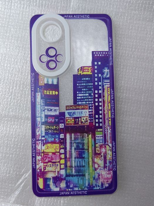 Capa silicone para Huawei Nova 9 ou Honor 50, bairro Akihabara, Tóquio