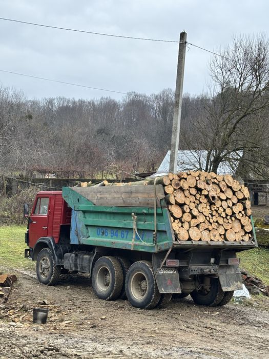 Дрова колоті та камачки чурки