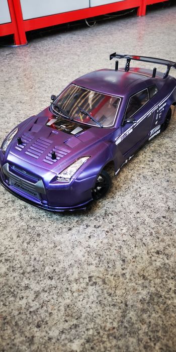 Дрифт 1/10 RC nissan gtr карбон!