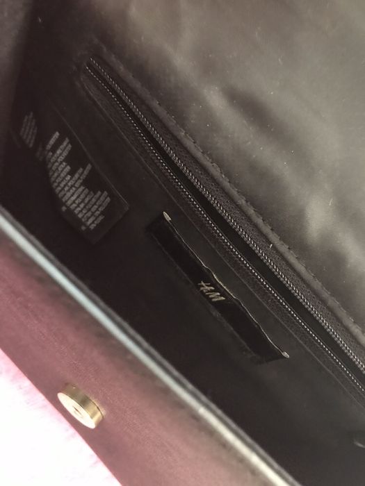 Listonoszka czarna safiano H&M czarna