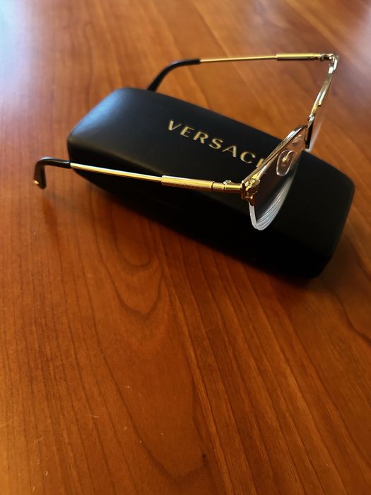 Okulary damskie Versace  złote