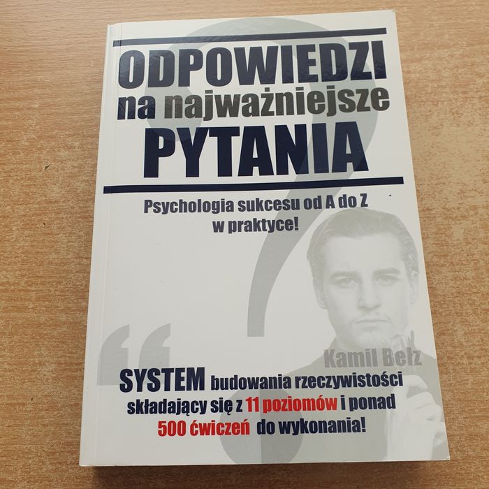 Odpowiedzi na najważniejsze pytania Kamil Bełz z autografem