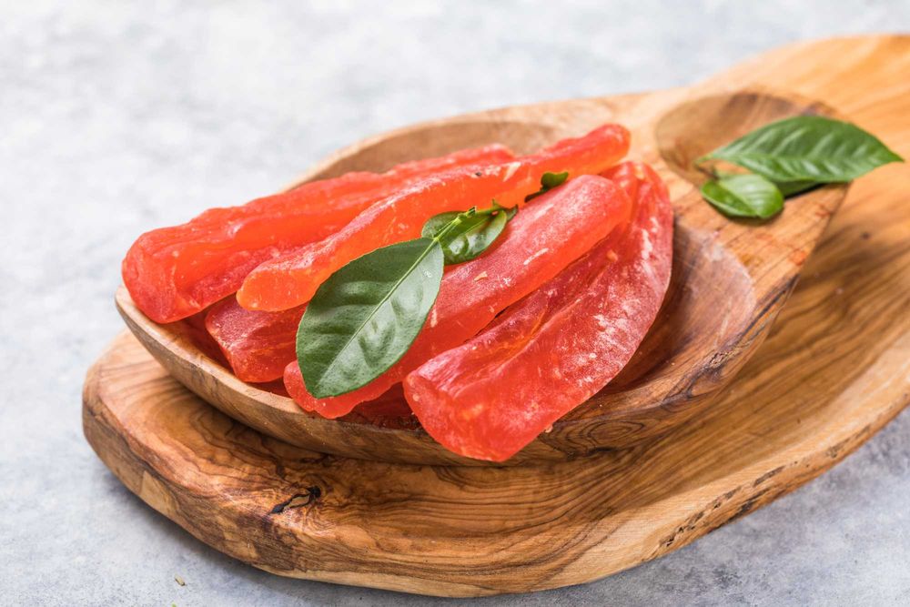 Цукати Манго Ананас Кумкват Імбир Папайя Помела Ківі Полуниця Диня