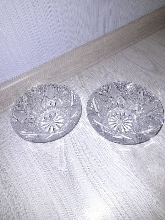 Kryształowe salaterki PRL