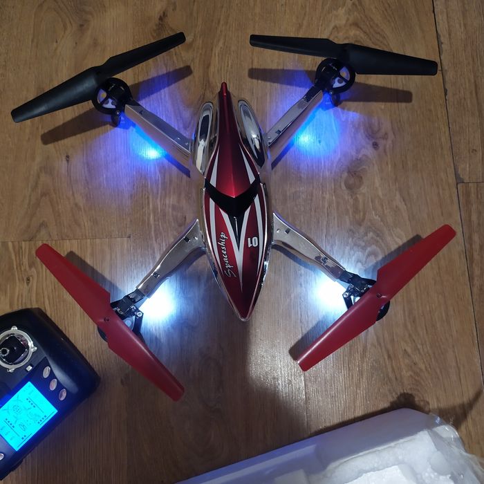 Квадрокоптер радіокерований Q212 з камерою та барометром світодіодним