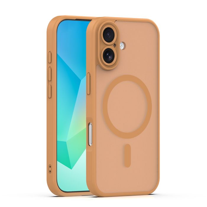 Nakładka Mag Matt do iPhone 17 6,3" / 18 6,3" brązowa camera protectio