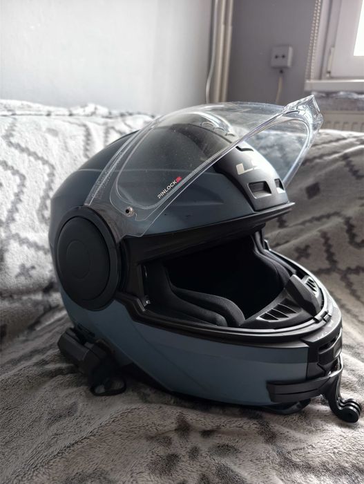 XXL (63-64) Kask motocyklowy LS2 FF902 SCOPE II  szczękowy MISTY BLUE , blenda + GRATIS !