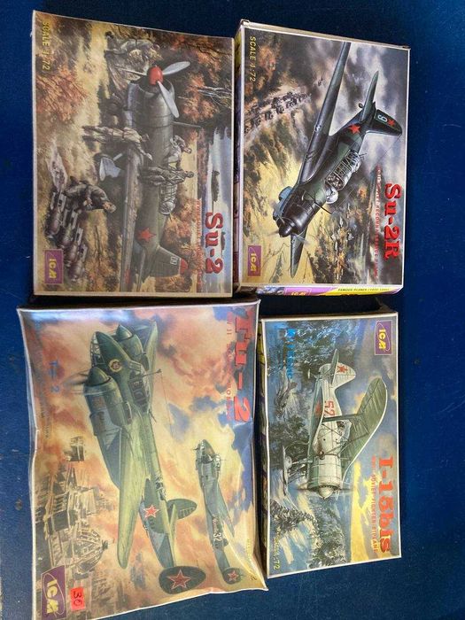 Сборная модель самолёта ICM, сборные масштабные модели, айсием, исм