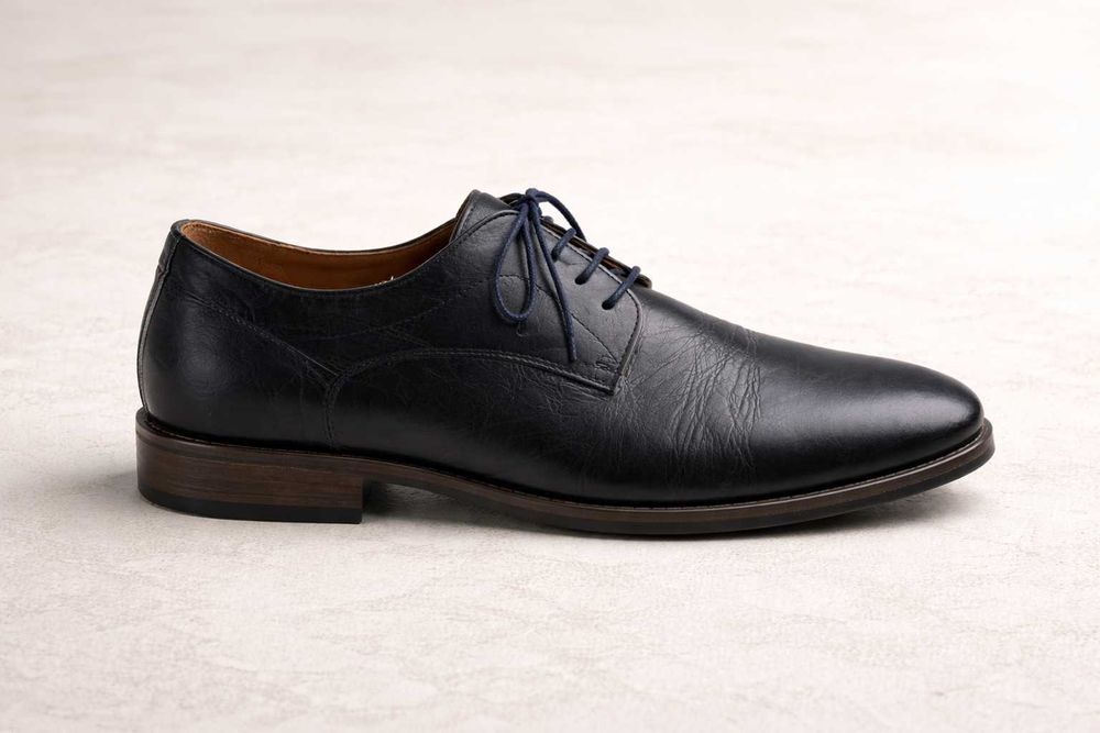 Sapatos Morgan Smith em Couro Azul – Elegantes e Confortáveis – 40