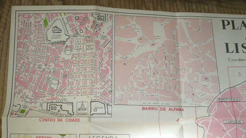 Planta e Roteiro de Lisboa - J. R. Silva (Anos 70/80)