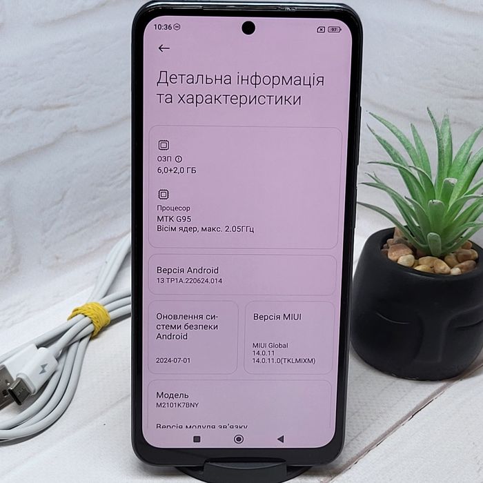 Продам телефон Redmi note 10S 6+2/128Gb NFC в гарному стані