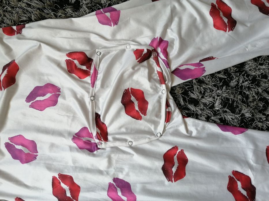 Piżama damska rozpinana z klapą