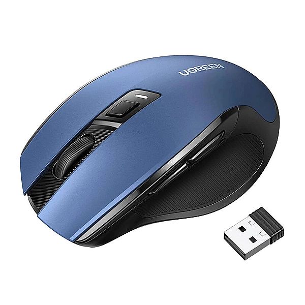 Mysz Ugreen MU006 optyczna bezprzewodowa USB 2.4GHz 4000 DPI - niebies