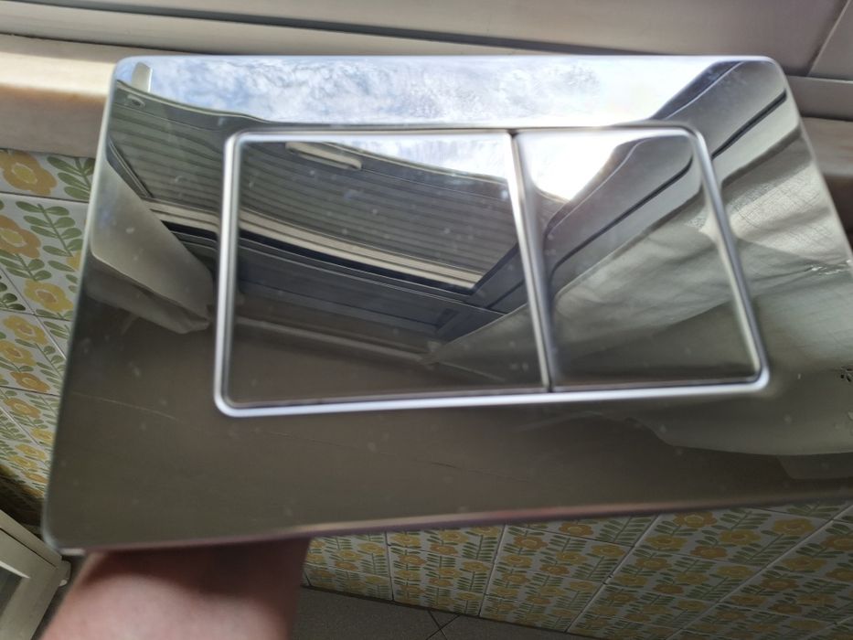 Placa de Comando Autoclismo em Inox (260x180mm) - Compatível com Geberit
