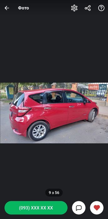 Нісан ноте е power гібрид 2018