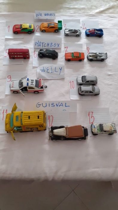 Carrinhos Wolwheels+Matchbox+Welly+Guisval