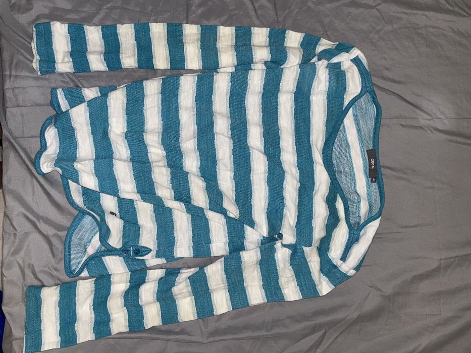 Блуза М, туніка H&M L, кардиган M, кофта M, смугаста кофта S