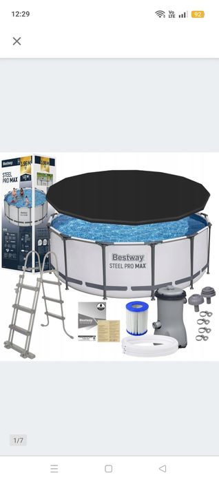 Basen stelażowy bestway  396x122cm