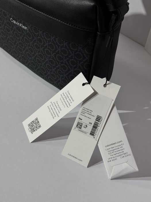 100% ОРИГИНАЛ Calvin Klein monogram кросбоди мужская сумка черная