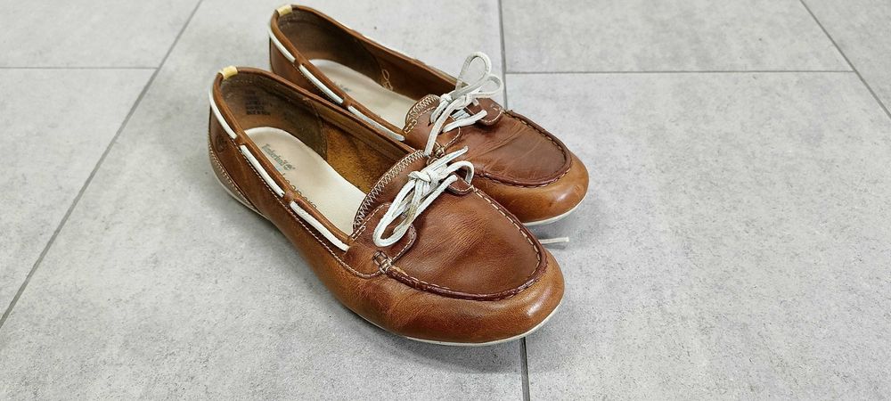 Timberland mokasyny damski skórzane skóra naturalna r. 40-41 w. 26 cm