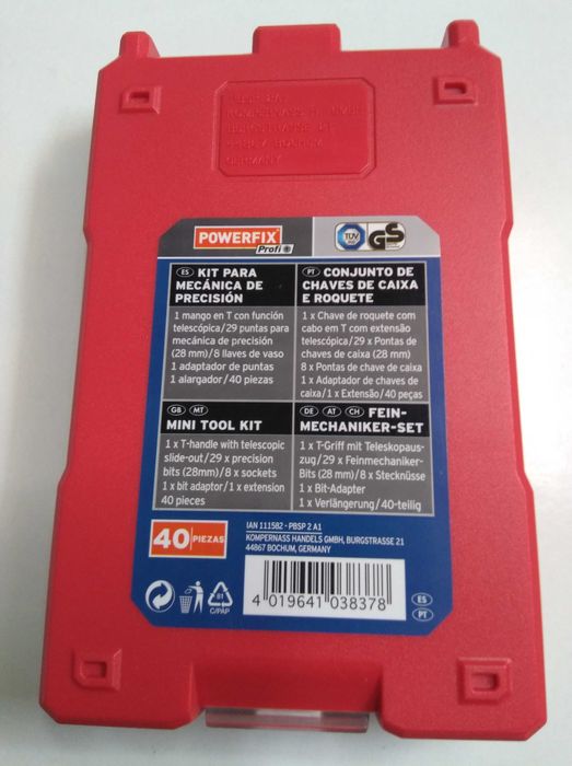 Conjunto de pequenas chaves. Básicas. Powerfix