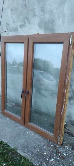 Okna plastikowe 130x145 dwuskrzydłowe