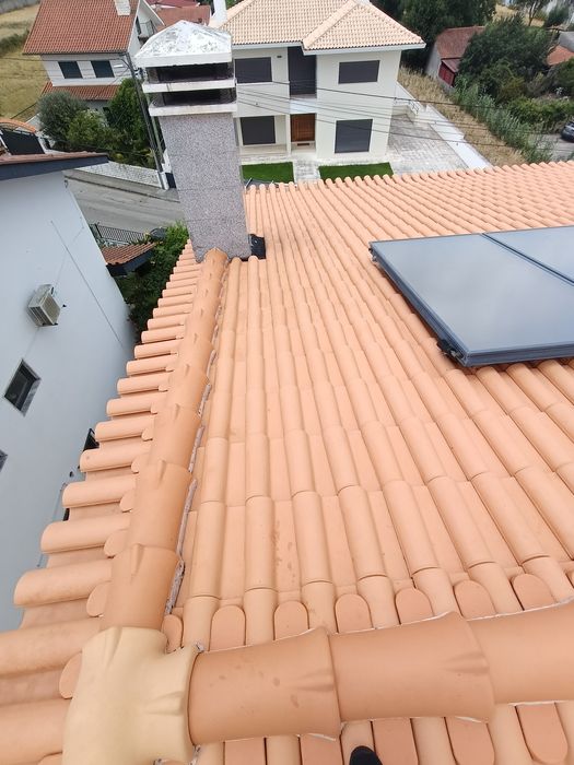 Limpeza e impermeabilização de telhados