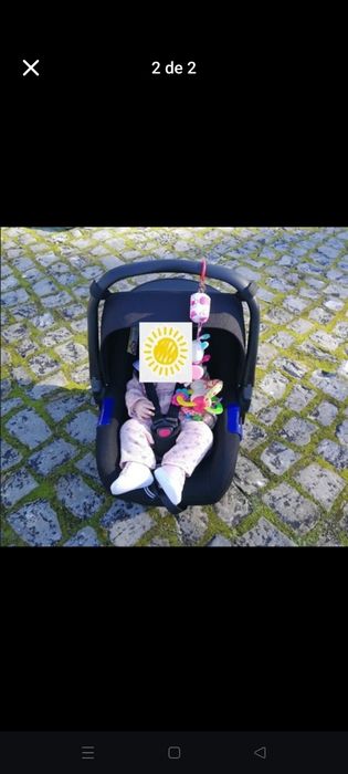 Carrinho de bebé com ovo e isofix