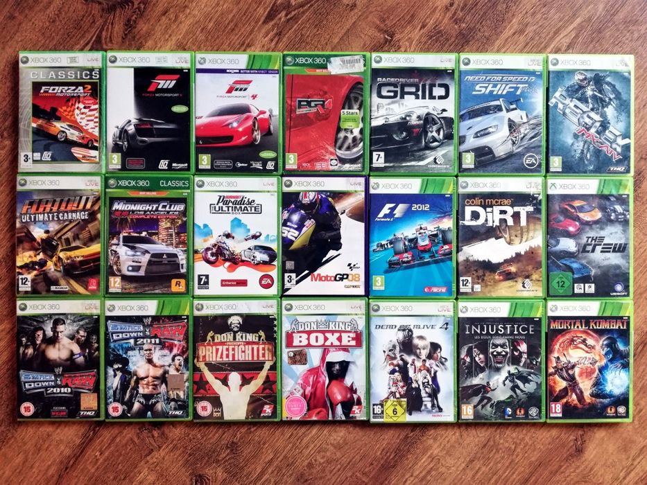 Gry XboX 360 Lego Kinect Dla Dzieci Fifa Wojskowe Samochody Forza Inne