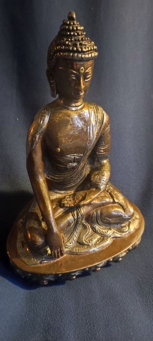 Budda posążek brąz inkrustacje przepiekny Wrocław Śródmieście • OLX.pl